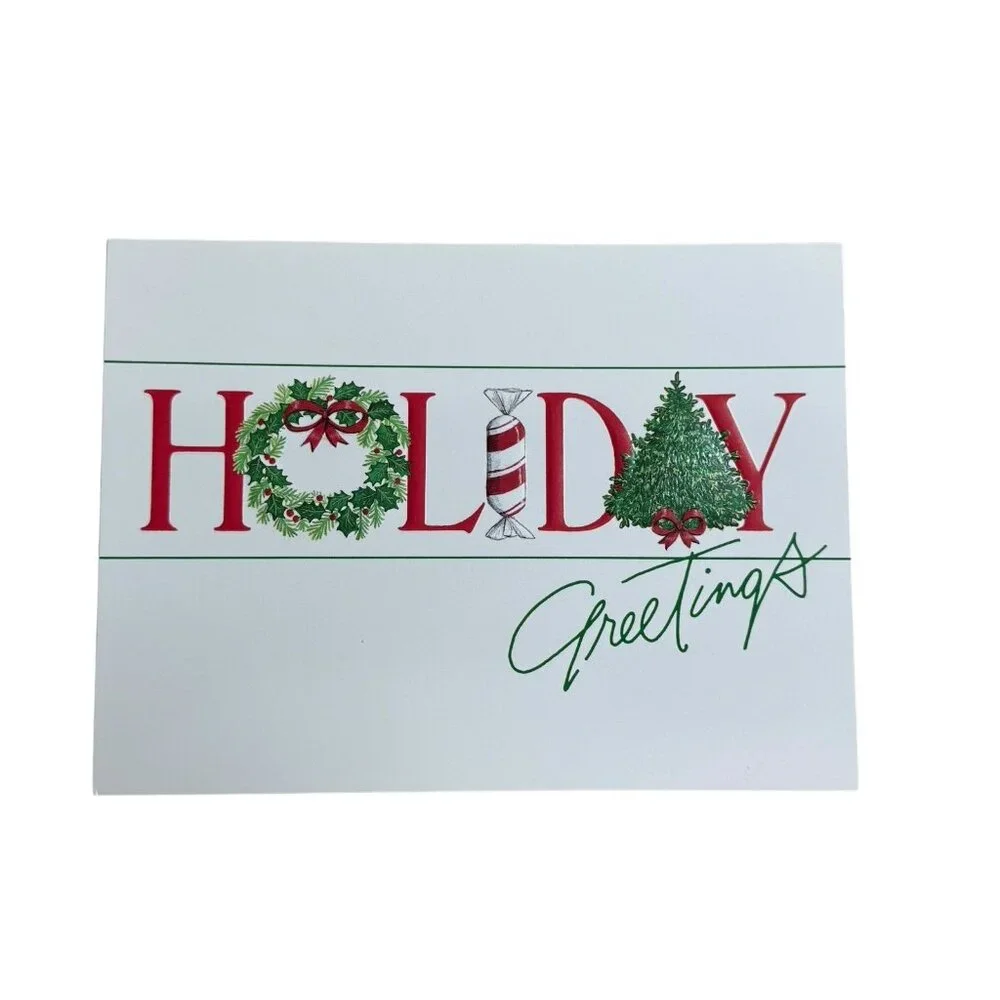 Holiday Greetings‎ Christmas Holiday Card BURGOYNE, INC. Envelopes Set Of 17 VTG